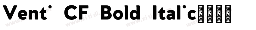 Venti CF Bold Italic字体转换